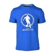 Bikkembergs Stilfull Bomull T-shirt Kollektion Blue, Herr