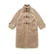 Just Things we Like Fufu Shearling Coat Brown, Dam