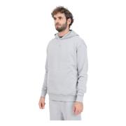 New Era Grå Flag Oversized Hoodie Tröja Gray, Herr