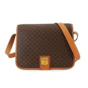 Celine Vintage Pre-owned Plast axelremsvskor Brown, Dam