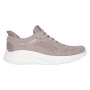 Skechers Slip-Ins: Bobs Sport Squad Sneakers Beige, Dam