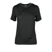 Diesel Casual Viskos Bomull T-shirt Black, Dam