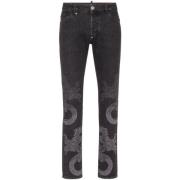 Philipp Plein Stiliga Denim Jeans Gray, Herr