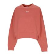 Nike Essentials Collection Crewneck Fleece Oversize Brown, Dam