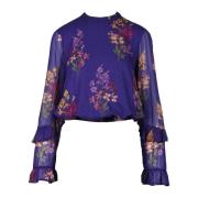 Twinset Elegant Viskosblus Purple, Dam