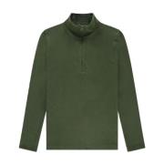 Kultivate Snedställd Half Zip Tröja Green, Herr