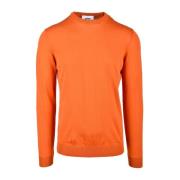 Alpha Studio Round-neck Knitwear Red, Herr