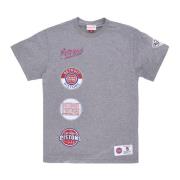 Mitchell & Ness Detroit Pistons NBA Tee Grå Heather Gray, Dam