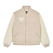 Iuter Varsity jacka i Dusty White Beige, Herr