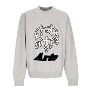 Arte Antwerp Pixel Dancer Texture Crewneck Sweater Gray, Herr