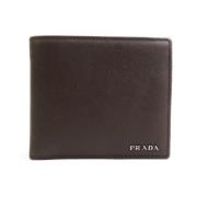 Prada Vintage Pre-owned Laeder plnbcker Brown, Herr