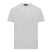 Dsquared2 Tryckt Logotyp Crew Neck T-shirt White, Herr