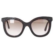 Bottega Veneta Vintage Pre-owned Acetat solglasgon Brown, Herr