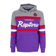 Mitchell & Ness Toronto Raptors NBA Headcoach Hoodie Purple, Herr