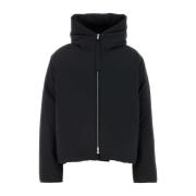 Jil Sander Stilig Svart Polyester Dunjacka Black, Dam