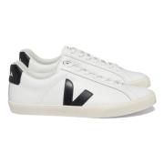 Veja Logo Läder Sneakers White, Dam