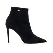 Elisabetta Franchi Mocka Ankelboots Black, Dam