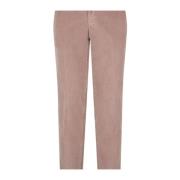 Boglioli Garment Dyed Corduroy slim Chinos Pink, Herr