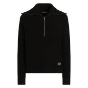 Dolce & Gabbana Svart Pullover Tröja Black, Herr