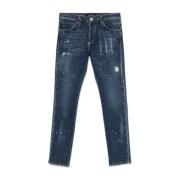 Philipp Plein Slim Fit Denim Jeans Blue, Herr