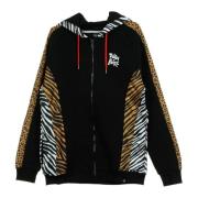 Dolly Noire Safari Black Hoodie Dragkedja Herr Black, Herr