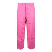 Emporio Armani Linne Casual Byxor Pink, Dam