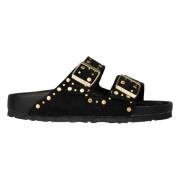 Birkenstock Arizona-sandaler med nitar Black, Dam