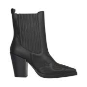 Alma EN Pena Cowboyboots med broderi Black, Dam