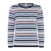 Skovhuus Randig O-Neck Blus Marin Multicolor, Dam