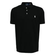 Ralph Lauren Custom Slim Fit Pikétröja Black, Herr