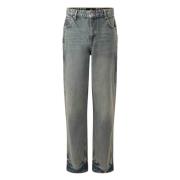 Represent Klassiska Straight Leg Denim Jeans Gray, Herr