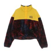 HUF Sherpa High Neck Sweatshirt Navy Blazer Multicolor, Dam