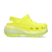 Crocs Klassisk Mega Crush Mul Clog Yellow, Dam