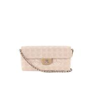 Chanel Vintage Pre-owned Laeder axelremsvskor Beige, Dam