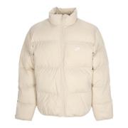 Nike Hög Krage Pufferjacka Sanddrift/Vit Beige, Herr