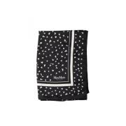 Max Mara Sidenscarf Elegant Design Black, Dam