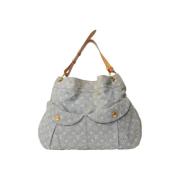 Louis Vuitton Vintage Pre-owned Denim handvskor Gray, Dam