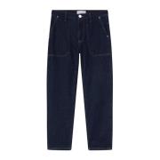 Pinko Mörk tvätt Chino jeans Cloe modell Blue, Dam