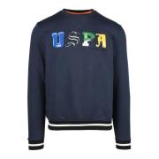 U.s. Polo Assn. Bomullsblandning Sweatshirt Blue, Herr