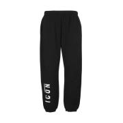 Dsquared2 Sweatpants med tryckt logotyp Black, Dam