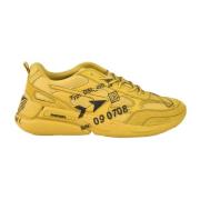 Diesel Casual Sneakers med Gummisula Yellow, Herr