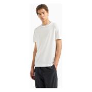 Emporio Armani Vit T-shirt med logotypaccent White, Herr