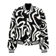 Obey Sherpa Varsity Jacka Svart Multi Black, Dam