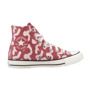 Converse Hög Top Sneakers i Svart Red, Dam