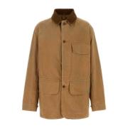 Maison Margiela Stilig Kamel Canvasjacka Brown, Herr