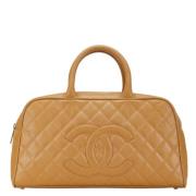 Chanel Vintage Pre-owned Laeder chanel-vskor Beige, Dam