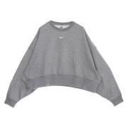 Nike Oversize Crewneck Sweatshirt Essentials Collection Gray, Dam