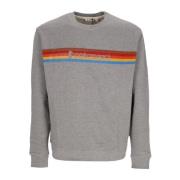 Cotopaxi Retrostil Crewneck Sweatshirt Heather Grey Gray, Herr