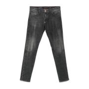 Philipp Plein Slim Fit Denim Jeans Gray, Herr