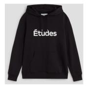 Études Oversized hoodie med känguruficka Black, Herr